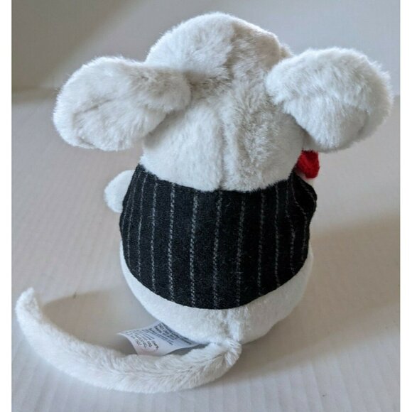 STARBUCKS Plush HUXLEY The MOUSE WRITER Christmas Pellets Stuffed Animal 2010 7" - Picture 4 of 7